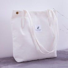 Load image into Gallery viewer, Women Corduroy Casual Shopping Cloth Bag Female Canvas Shoulder Bag Environmental Storage Handbag Reusable Foldable Eco Grocery Totes
