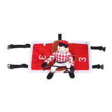 Load image into Gallery viewer, Funny Pet Riding Horse Costume Dog Rider Clothes Halloween Chrismas Cute Suit
