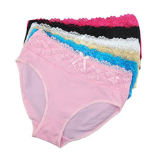 Load image into Gallery viewer, Underwear Cotton High Waist Plus Size Briefs Panties Ladies Mothers Knickers Intimates for Women Lot 6 PCS
