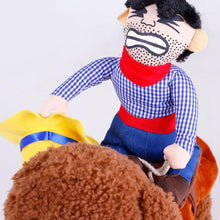 Load image into Gallery viewer, Dog Cute Cospaly Costume Cowboy Style Outfit with Doll for Halloween Pet Costume
