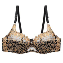 Load image into Gallery viewer, Women Lace Embroidery Sexy Transparent Women Underwear Bra Plus Size Brassiere Bralette Color Patchwork Bra
