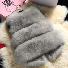 Load image into Gallery viewer, Faux Fox Fur Short Vest Fur Vest Female Coat
