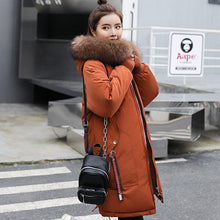 Load image into Gallery viewer, 2021 Women Winter Down Coat Duck Parkas Jacket Thick Warm Fashion Female Big Fur Collar
