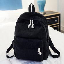 Load image into Gallery viewer, Women's Fashion School Backpack for Teenage Girls Corduroy Bookbag
