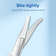 Load image into Gallery viewer, B19 ℗◑▨LLANO Nose Hair Scissor Rounded Professional Stainless Steel Mustache Facial Beard Eyebrows Eyelashes Trimming Cl
