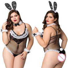 Load image into Gallery viewer, Porno Plus Size Sexy Bodysuit Lingerie Katze Uniform Leopard Cosplay Hot Erotic Latex Catsuit Sex Role Play Wild Cat Costume
