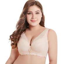 Load image into Gallery viewer, Women D E Cup Bra Plus Size Lace Vest Brassiere Push Up Bras 36 To 50

