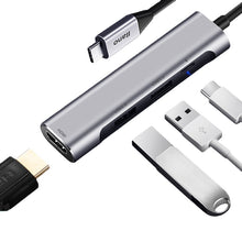 Load image into Gallery viewer, Extension Hub USB Type C to HDMI PD Power Charging Converter Type-C Docking Station Data Hub for Laptop PC Macbook
