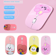 Load image into Gallery viewer, Cute Bulletproof Youth League The Same Mouse Baby Series Wireless Mouse Home Office Mute Mouse 1200DPI For PC Laptop
