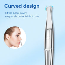 Load image into Gallery viewer, LLANO Nose Hair Scissor Rounded Professional Stainless Steel Mustache Facial Hair Beard Eyebrows Eyelashes Trimming Clippers
