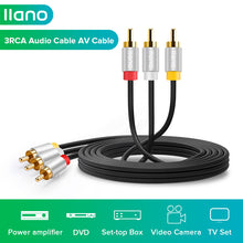 Load image into Gallery viewer, 3RCA Audio Cable AV Cable 3RCA to 3RCA Line Red White Yellow Video Audio Cable
