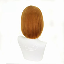 Load image into Gallery viewer, Manshu Back Battle Dingqi Wild Rose Cosplay Wig Brown Short Hair Anime Wig
