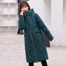 Load image into Gallery viewer, Winter Thicken Female Warm Long Parka Women Solid Color Loose Hooded Coat Jackets Outwear
