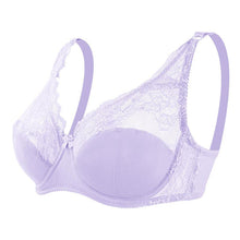 Load image into Gallery viewer, Summer Thin Breathable Sexy Large Size Bra Adjustable with Steel Ring Comfortable Lace Underwear
