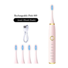 Load image into Gallery viewer, Sonic Vibrative Smart Electric Toothbrushes IPX7 Waterproof for Adults Smart Timer Rechargeable Whitening Toothbrush
