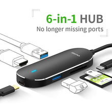 Load image into Gallery viewer, Extension Hub Type-C Docking Station Type C to HDMI / USB PD Charging with SD / mirco SD TF Card Reader Function USB Type C Docking Station Data Hub

