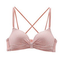 Load image into Gallery viewer, Sexy Grid Lingerie Comfort Wireless Bras for Women Plunge Brassiere Multi Way Bra A B Cup
