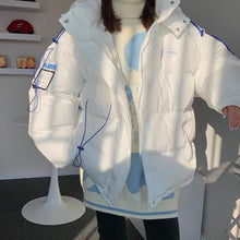 Load image into Gallery viewer, Thicken Warm Women Winter Jacket Fashion Patch Windproof Parkas Coat High Quality Hooded Thicken Cotton Padded Jacket Female 2023

