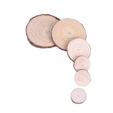 Load image into Gallery viewer, Christmas New Natural Pine round Wood Piece Bark Original Wood Piece Home Background Wall Photography Material
