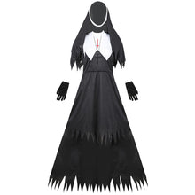 Load image into Gallery viewer, Adult Women Nun Cosplay Masquerade Vampire Halloween Party Fancy Dress Costumes
