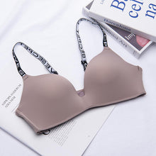 Load image into Gallery viewer, 75-85 A/B Cup Women Wireless Bras Seamless Letter Straps Bra Sexy Lingerie Adjustable Push Up Bralette
