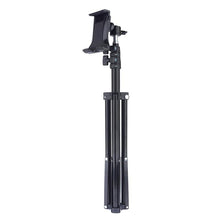 Load image into Gallery viewer, Tripod Floor Stand Adjustable Tablet Mount for iPhone Mini Pro Max Mobile Phone
