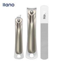 Load image into Gallery viewer, LLANO Nail Clippers Stainless Steel Clipper Fingernail Cutter Manicure Tools Trimmer
