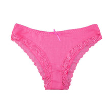 Load image into Gallery viewer, Underwear Women Sexy Lace Panties Solid Cotton Girls Briefs Plus Size Female Lingerie 6 Pcs/set
