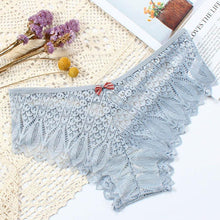 Load image into Gallery viewer, CINOON Sexy Panties Women Lace Low-waist Briefs Female Hollow Out Underwear Solid G String Lingerie Transparent Underpant
