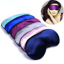 Load image into Gallery viewer, 1Pcs New Pure Silk Sleep Rest Eye Mask Padded Shade Cover Travel Relax Aid Blindfolds
