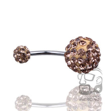 Load image into Gallery viewer, Belly Button Ring Sexy Shiny Navel Belly Button Ring Barbell Rhinestone Body Piercing Jewelry
