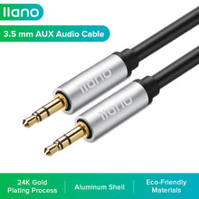 Load image into Gallery viewer, AUX 3.5mm Audio Cable 3.5mm Male to Male Microphone Audio Cable for Laptop Computer Phone Speaker Audio Power Amplifier Mixer Guitar Recording
