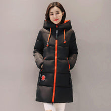 Load image into Gallery viewer, Fall Winter Women Thicken Cotton Padded Hooded Jacket Parka Coat M-XXXL
