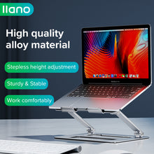 Load image into Gallery viewer, Laptop Stand Computer Stand Stepless Lift Aluminum Alloy Folding Portable Stand for 11-17inch Laptop
