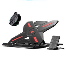 Load image into Gallery viewer, Ipad/Laptop Stand Portable Foldable computer Stand  With 360° Rotation 9 Speed Adjustment Foldable Notebook Radiator Rack for ALL Laptop
