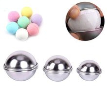 Load image into Gallery viewer, 6pcs/set New Bath Bomb Molds Aluminum Alloy Ball Sphere Bath Bomb Mold Cake Baking Pastry Mould
