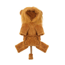 Load image into Gallery viewer, Pet Dog Cat Cartoon Lion Outfits Halloween Christmas Cosplay Hoodie Costume Autumn Winter Clothing for Holiday Party
