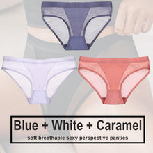 Load image into Gallery viewer, 3PCS/Set Women Panties Sexy Lingerie Seamless Female Underwear See-Through Underpants Woman Panties Briefs Girls Intimate Pantys
