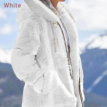 Load image into Gallery viewer, Women Warm Coat Zipper Overcoat Long Sleeve Solid Fluffy Fake Fur Outwear Thick Winter Casual

