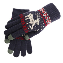 Load image into Gallery viewer, Deer Gloves Students Warm-Keeping Thickened Gloves Touch Screen Couple Knitted Gloves
