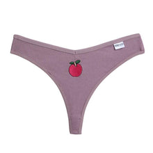 Load image into Gallery viewer, 2pcs Fruit Embroidery Sexy Panties Cotton G-String Women Underwear Thong Female Lingerie Underpants T-Back Pantys Intimates Panties
