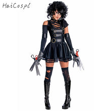 Load image into Gallery viewer, Movie Edward Scissorhands Cosplay Costumes for Adult Women Halloween Party Disguise Female Fancy Dress Role Play Games Wear
