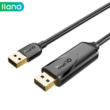 Load image into Gallery viewer, 2M USB2.0 Data Transfer Cable Mutual Bidirectional Transmission Copy Wire PC to PC USB 2.0 Cable
