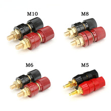 Load image into Gallery viewer, Wire Binding Post Wire Screw M5 M6 M8 M10 Lithium Battery Welding Inverter Clamp Power Supply Connect Terminal Splice Black Red
