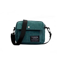 Load image into Gallery viewer, Women Canvas Single Shoulder Messenger Bag Small Square Bag Corduroy Bag

