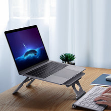 Load image into Gallery viewer, Portable Aluminum Alloy Laptop Cooling Stand Foldable 18°-25°6-angle Adjustable Computer Lifting Table
