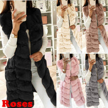 Load image into Gallery viewer, Womens Faux Fur Gilet Vest Sleeveless Waistcoat Body Warmer Jacket Coat Outwear
