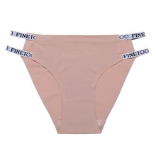 Load image into Gallery viewer, Seamless Underwear Women's Panties Letter Waisted Sexy Briefs Low-Rise Female Underpants Ice Silk Panties for Ladies Lingerie
