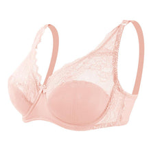 Load image into Gallery viewer, Summer Thin Breathable Sexy Large Size Bra Adjustable with Steel Ring Comfortable Lace Underwear
