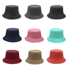 Load image into Gallery viewer, Washed Cotton Retro Fisherman Hat Trendy Men and Women Outdoor Sun Hat
